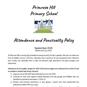 presentation policy primary school